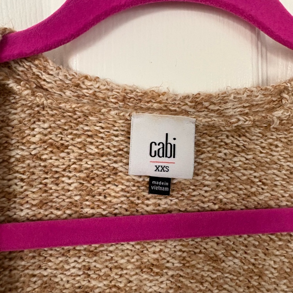 CAbi Gray and Tan Color Block Cardigan - Picture 3 of 4